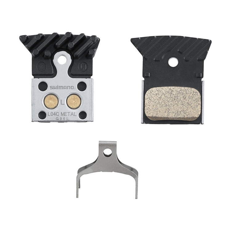Shimano L04C-MF Metal Disc Brake Pads with Finned Alloy Back Plate